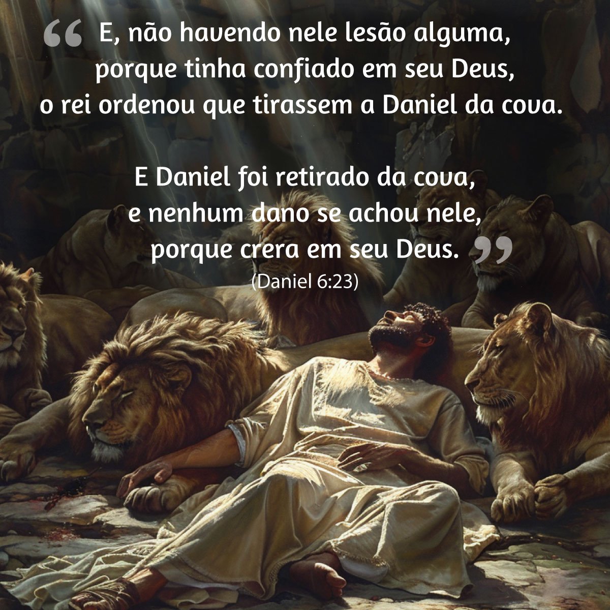 Daniel na cova dos leões - 6:23