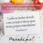 Versículos de bênção para aniversariante Provérbios 3:5