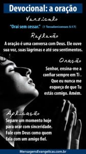 Devocional Diário para WhatsApp: sobre Oração