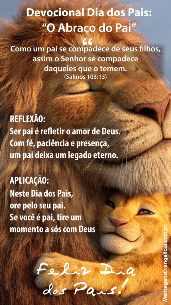 Devocional Curto para o Dia dos Pais para Compartilhar no WhatsApp